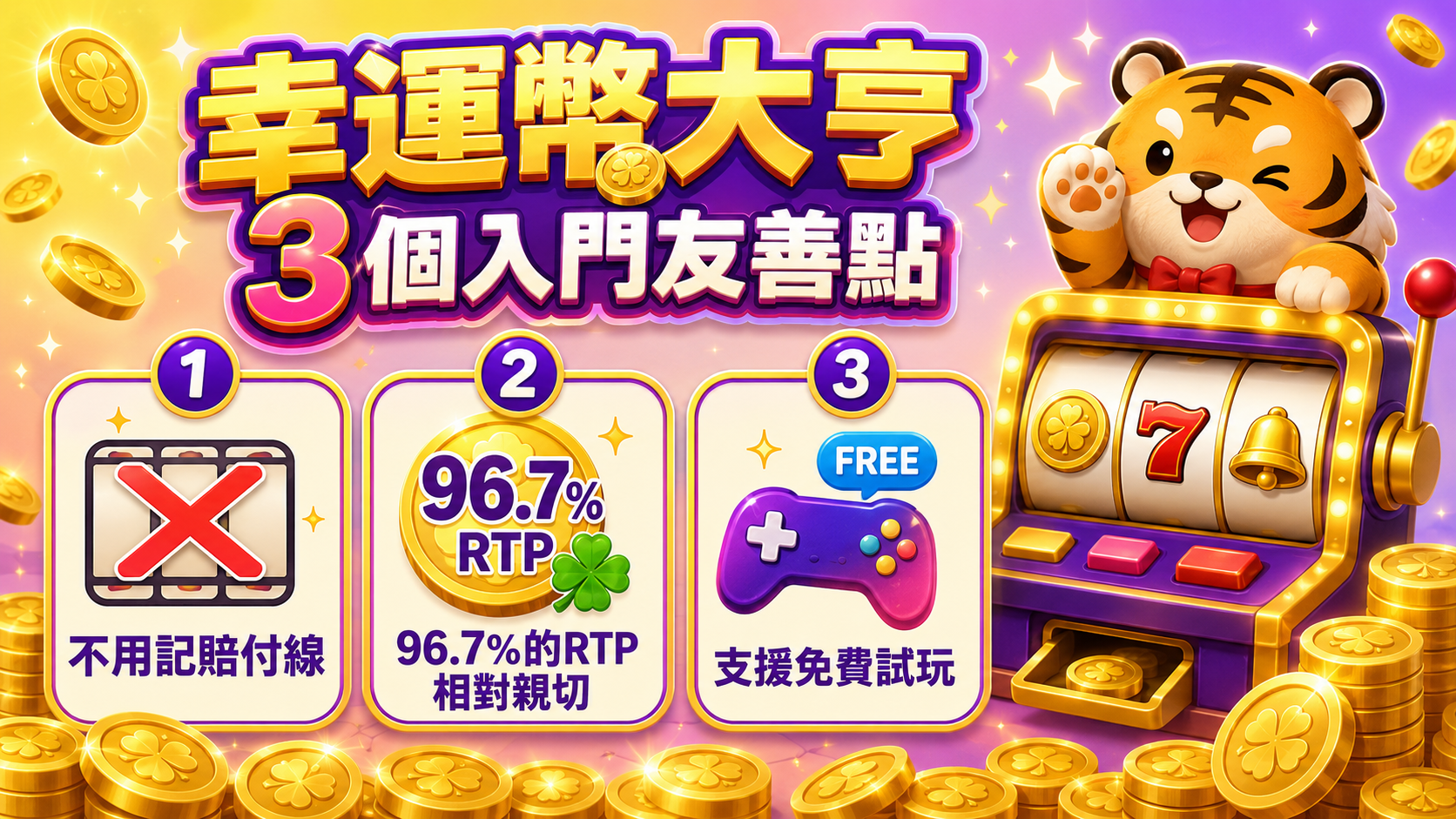 幸運幣大亨3個入門友善點