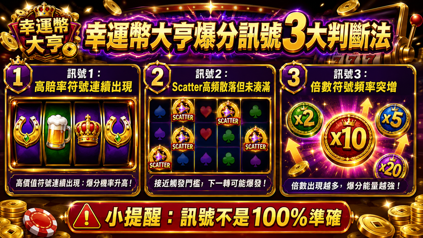 幸運幣大亨爆分訊號3大判斷法
